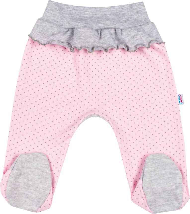 2-dílná kojenecká souprava New Baby Puntík II šedo-růžová 56 (0-3m) - obrázek 3
