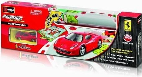 BBurago Ferrari Playmat s jedním autíčkem 31235 - obrázek 1