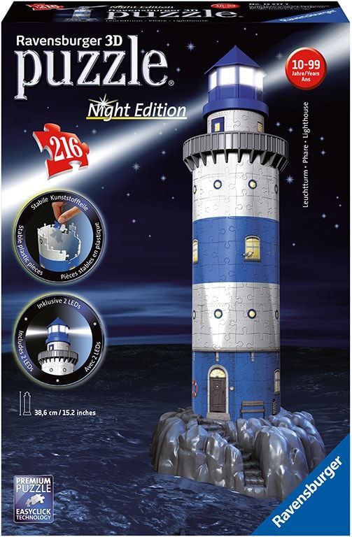 Ravensburger Maják v příboji (Noční edice) 3D 216d - obrázek 1