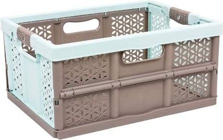 keeeper Přepravka se soft touch rukojetí, nosnost 40 kg, 48 x 34,5 x 23,5 cm, modro-hnědá - obrázek 1