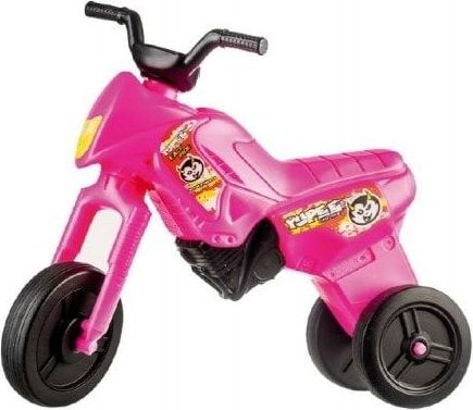 Teddies Odrážedlo Enduro Yupee růžové velké plast výška sedadla 31cm nosnost do 25kg od 12 měsíců - obrázek 1