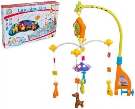 Teddies Kolotoč nad postýlku žirafy plast hrající v krabici 52x36x8cm 0+ - obrázek 1