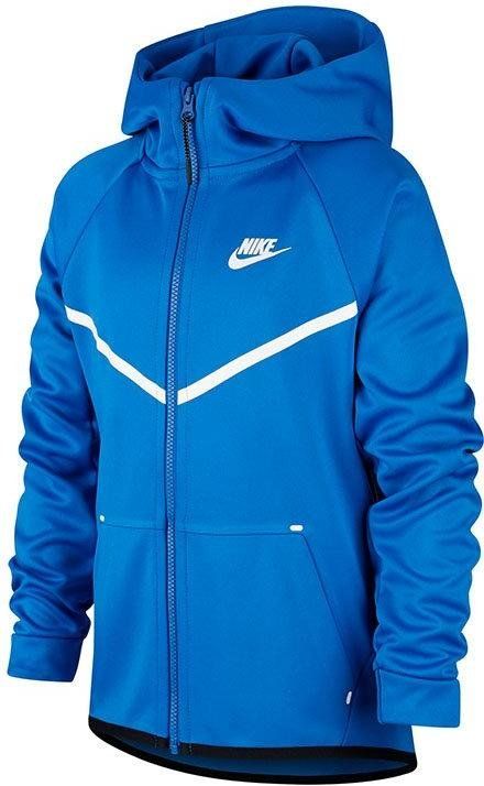 Bunda s kapucí Nike Y NSW TCH FLC WNDR ar4018-403 Velikost S - obrázek 1
