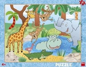 Puzzle deskové Zvířátka v ZOO - obrázek 1