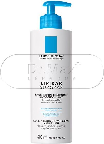 La Roche-Posay Lipikar Surgras zvláčňující sprchový gel 400 ml - obrázek 4
