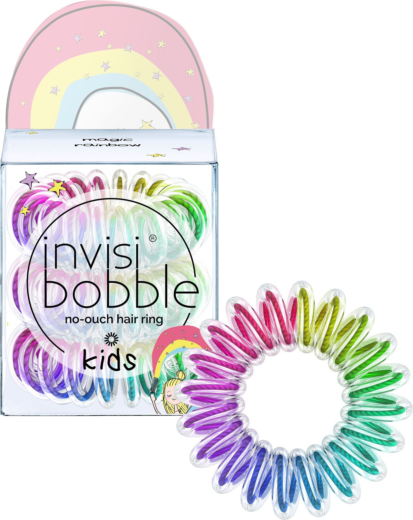 Invisibobble KIDS Magic Rainbow gumička do vlasů 3 ks - obrázek 4