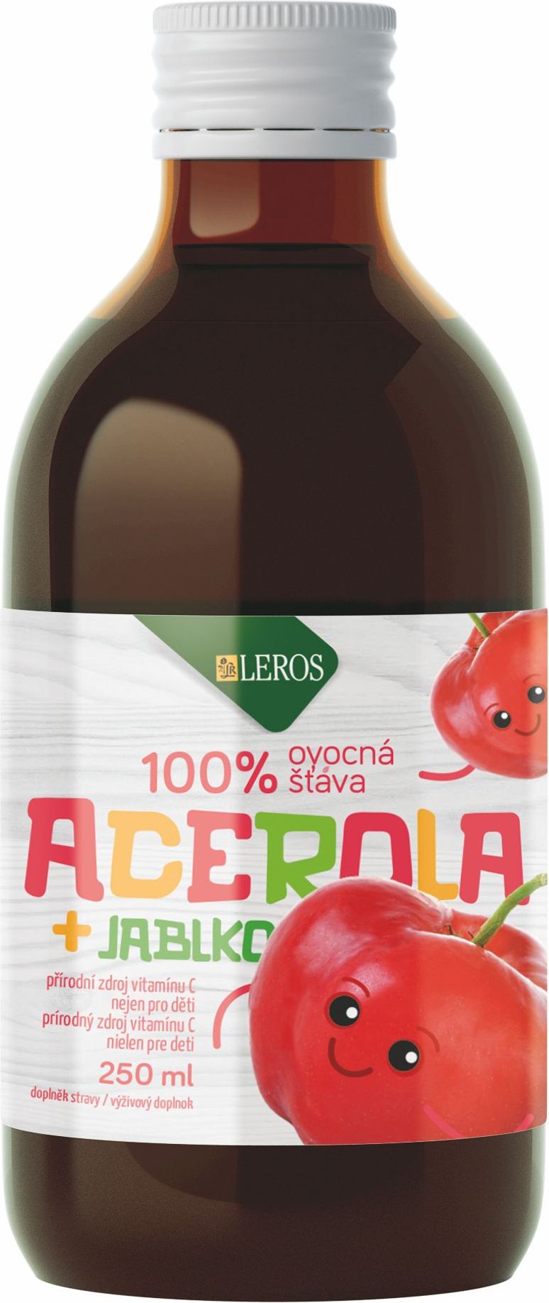 Leros Baby Ovocná šťáva acerola + jablko 250 ml - obrázek 1