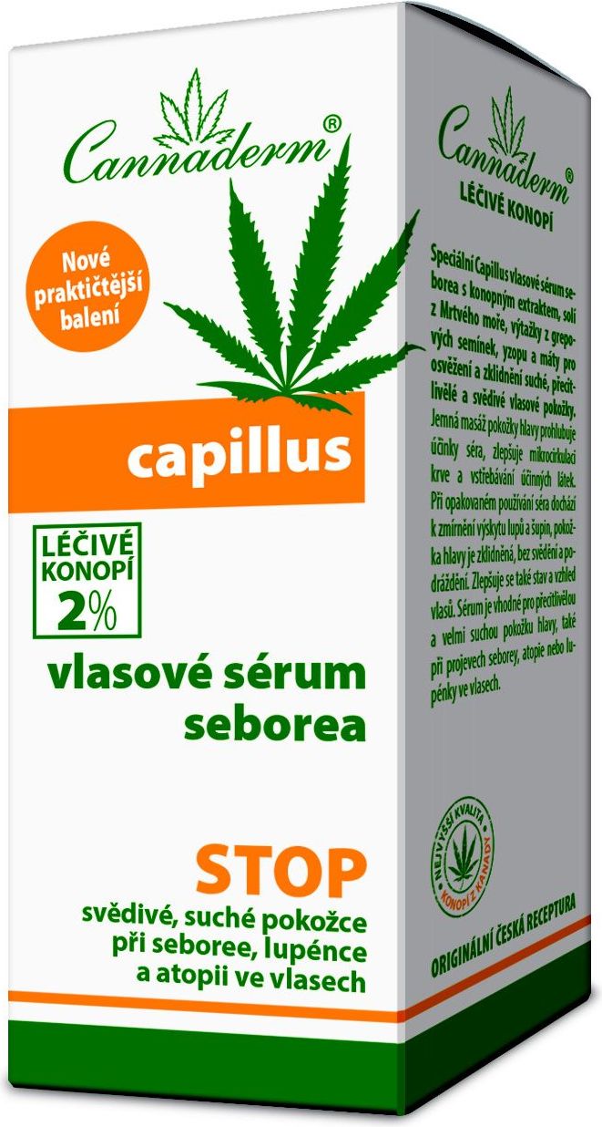 Cannaderm Capillus Vlasové sérum seborea 40 ml - obrázek 2