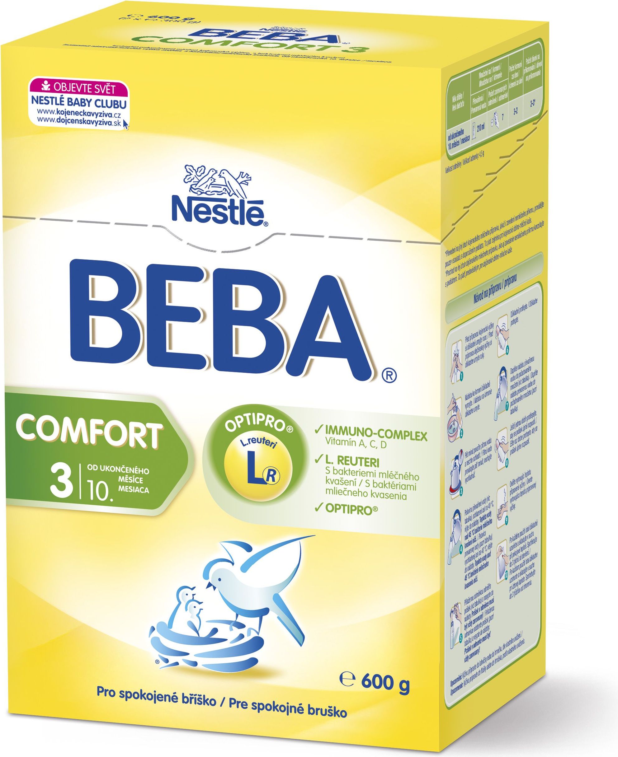 NESTLÉ Beba COMFORT 3 600g - obrázek 2