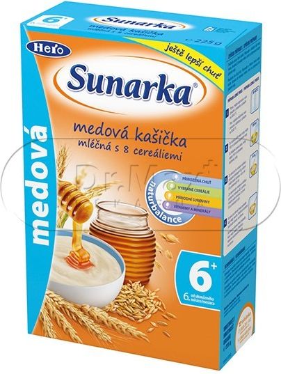 Sunárek medová kašička mléčná 225g - obrázek 3