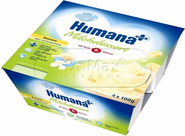 Humana Milch dezert banán 4x100g 6M - obrázek 2