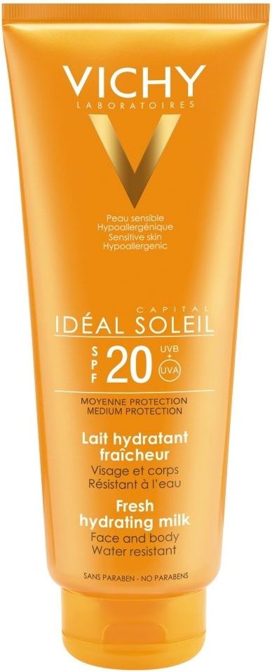 Vichy Ideál Soleil Ochranné mléko na obličej a tělo SPF 20 300 ml - obrázek 3