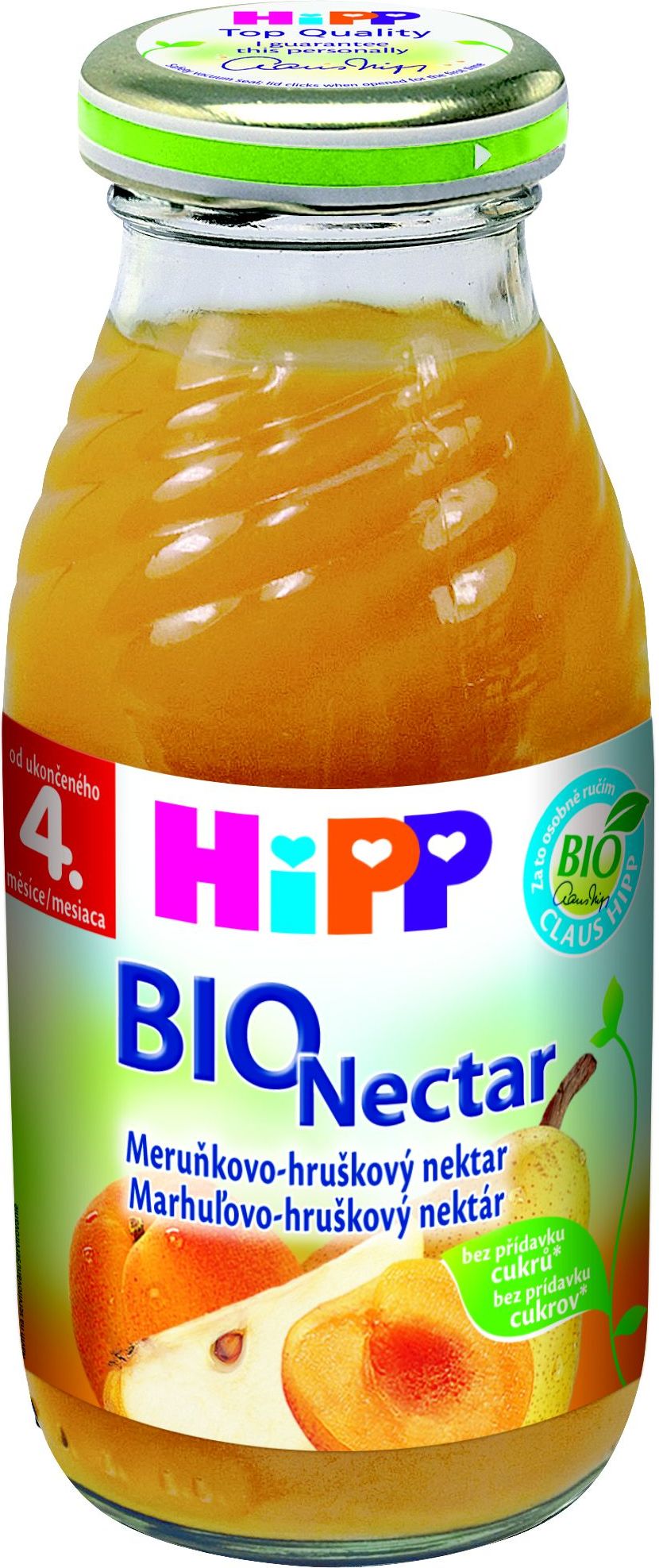 Hipp ŠŤÁVA BIO Meruňkovo-hruškový nektar 200 ml - obrázek 3