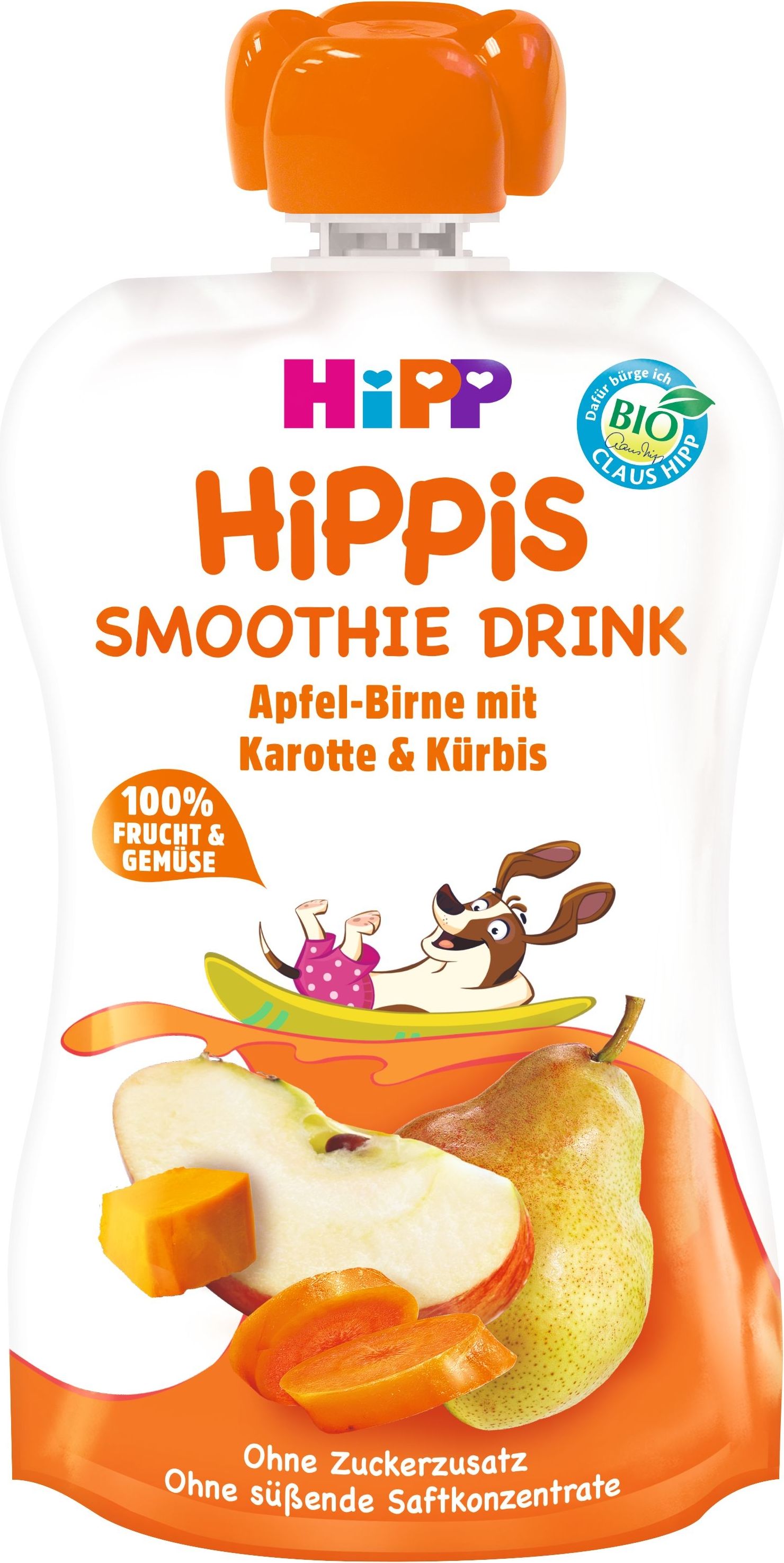HiPP BIO Smoothie jablko-hruška-mrkev-dýně 120g - obrázek 2