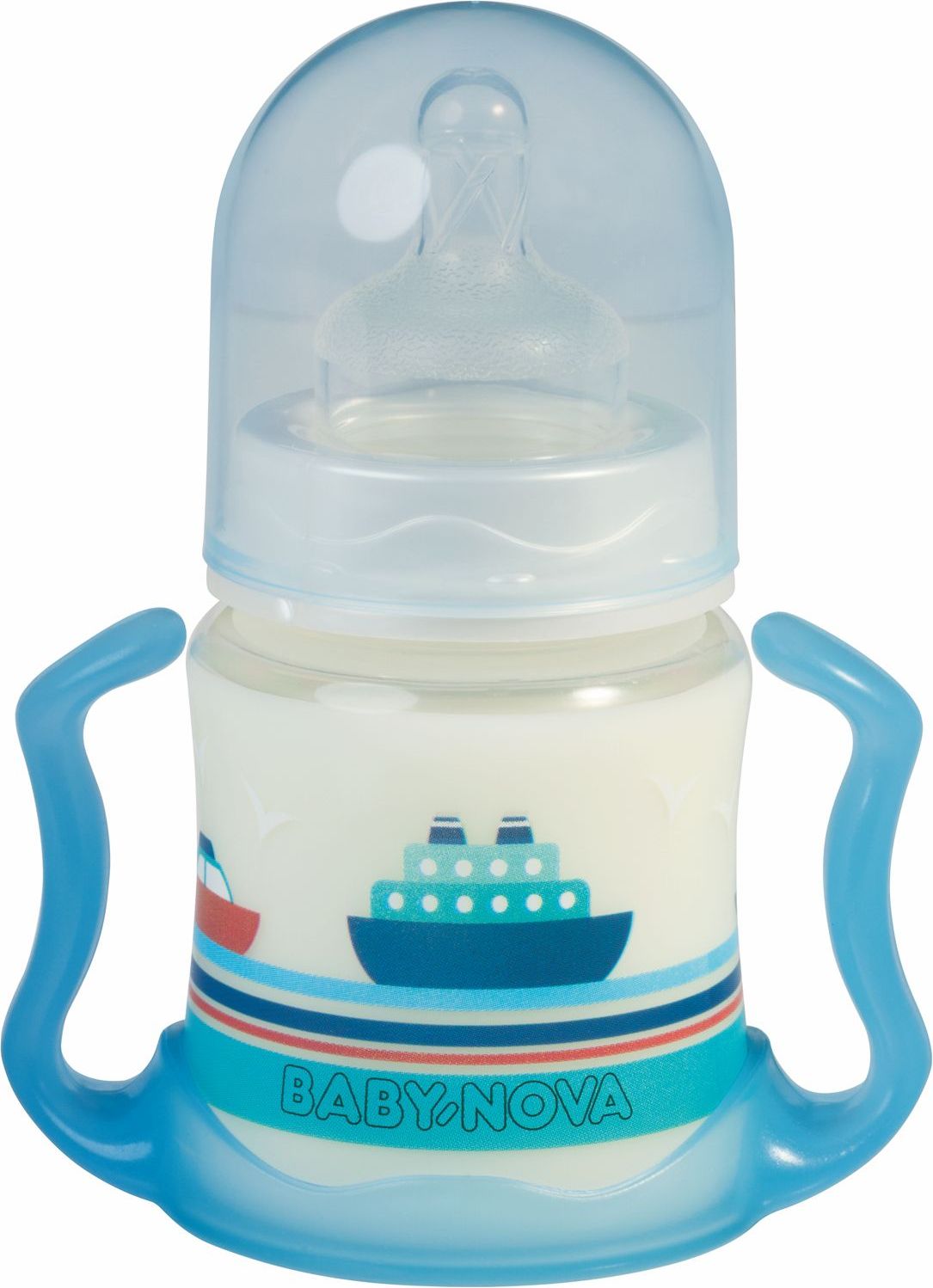 Baby Nova Lahev plastová široká s držákem 150 ml - obrázek 4