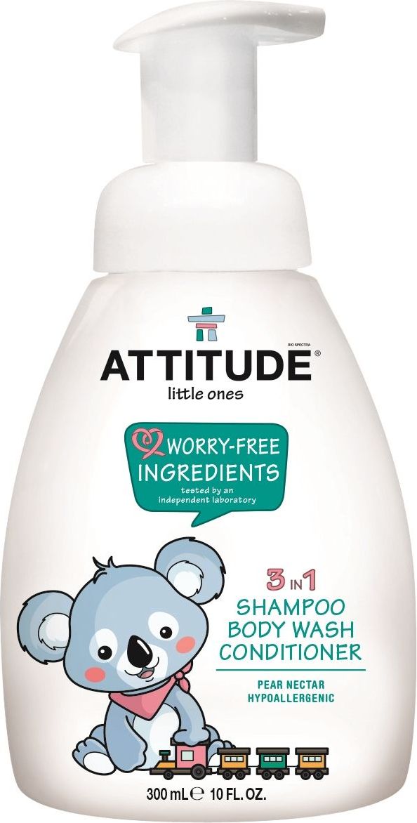 ATTITUDE Dětské tělové mýdlo 3v1 hruška 300 ml - obrázek 2