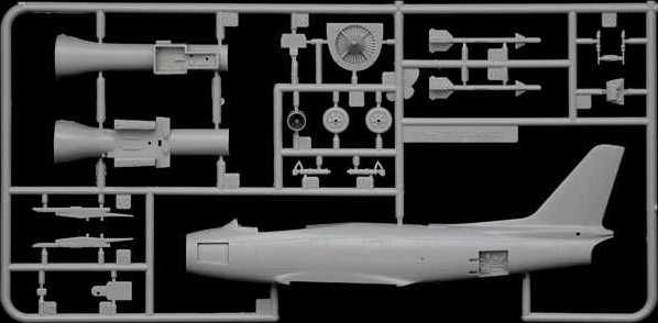 ITALERI Model Kit letadlo 1426 - F. 86 F Sabre (1:72) - obrázek 7