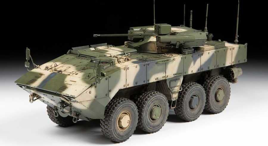 ZVEZDA Model Kit military 3696 - "Bumerang" Russian APC (1:35) - obrázek 3