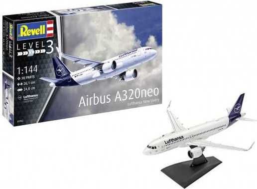 REVELL Plastic ModelKit letadlo 03942 - Airbus A320 Neo Lufthansa "New Livery" (1:144) - obrázek 3