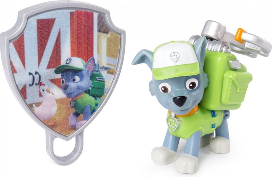 Spin Master Paw Patrol Figurka s akčním batohem Rocky - obrázek 1