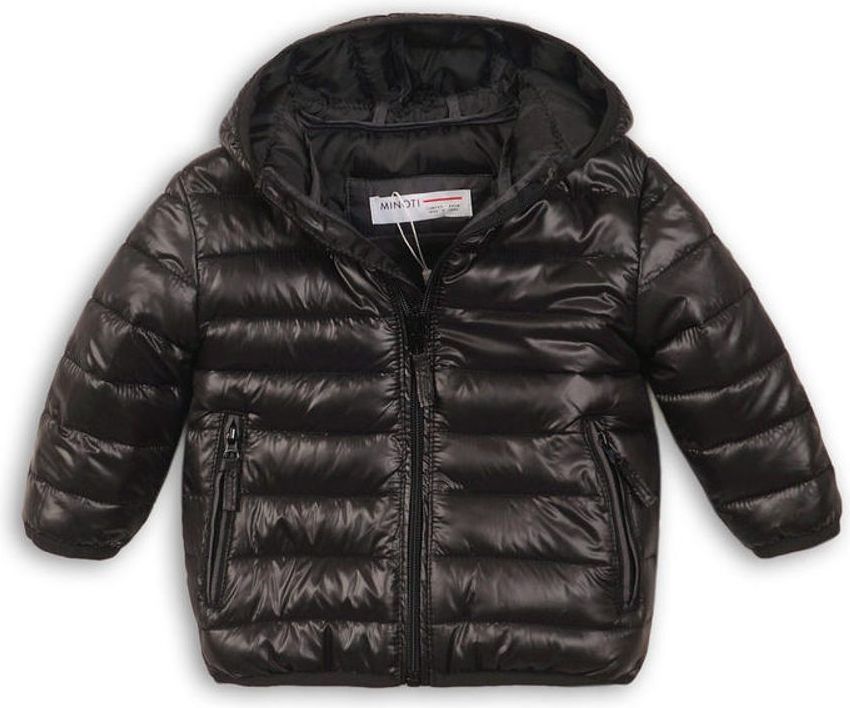 Minoti Bunda chlapecká zimní Puffa, Minoti, KID 10, černá - 122/128 - obrázek 1