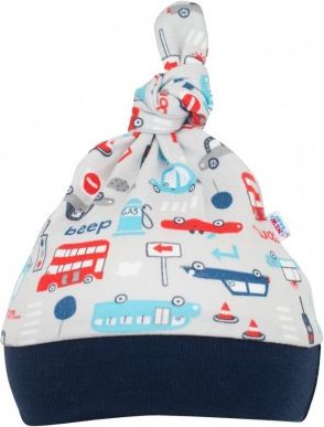 Kojenecká bavlněná čepička New Baby For Boys, Modrá, 74 (6-9m) - obrázek 1