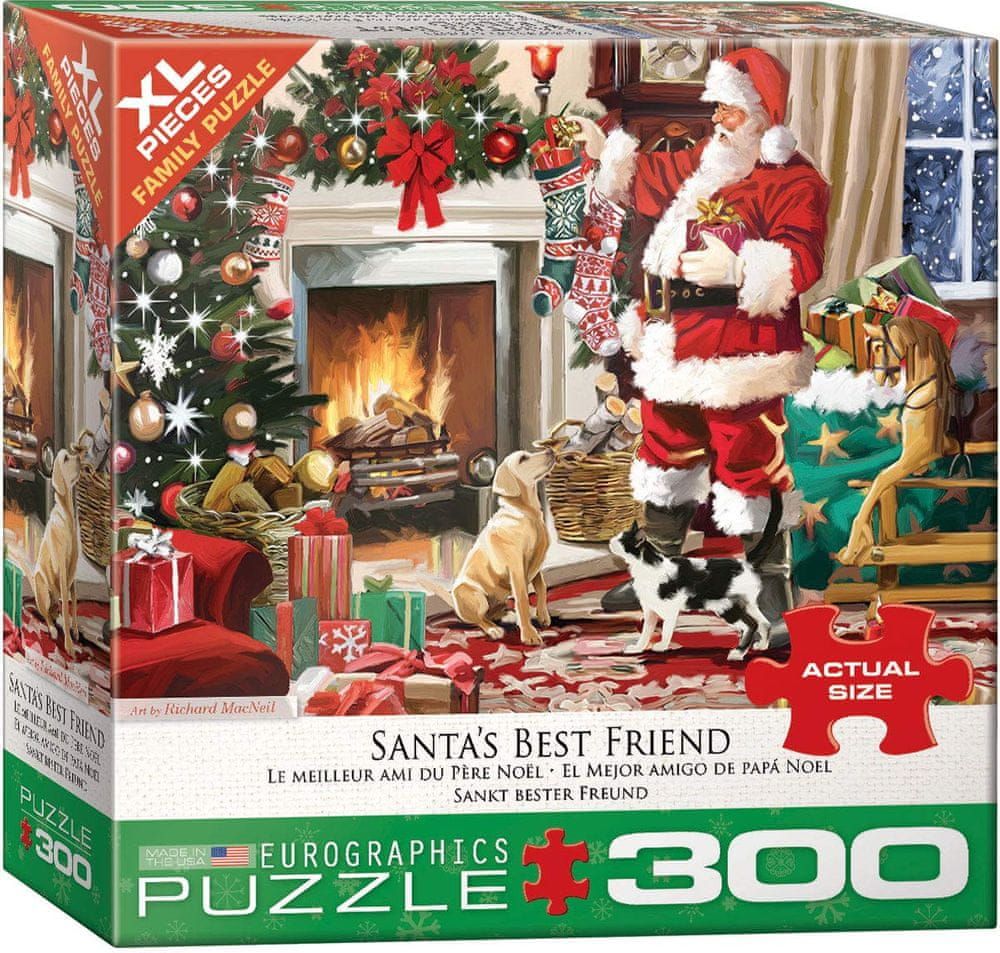 EuroGraphics Puzzle 300 dílků XXL dílků - Santa's Best Friend - obrázek 1