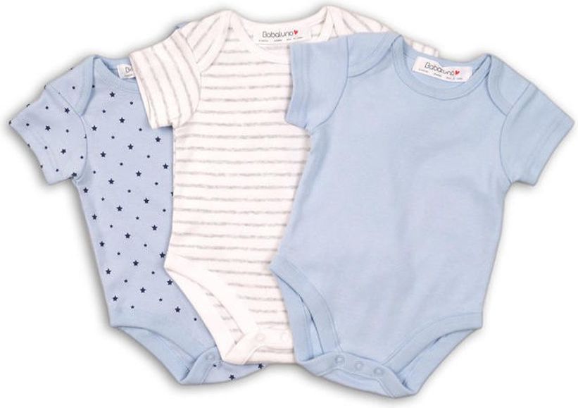 Minoti Body kojenecké s krátkým rukávem 3pack, Minoti, B BASIC 2, kluk - obrázek 1