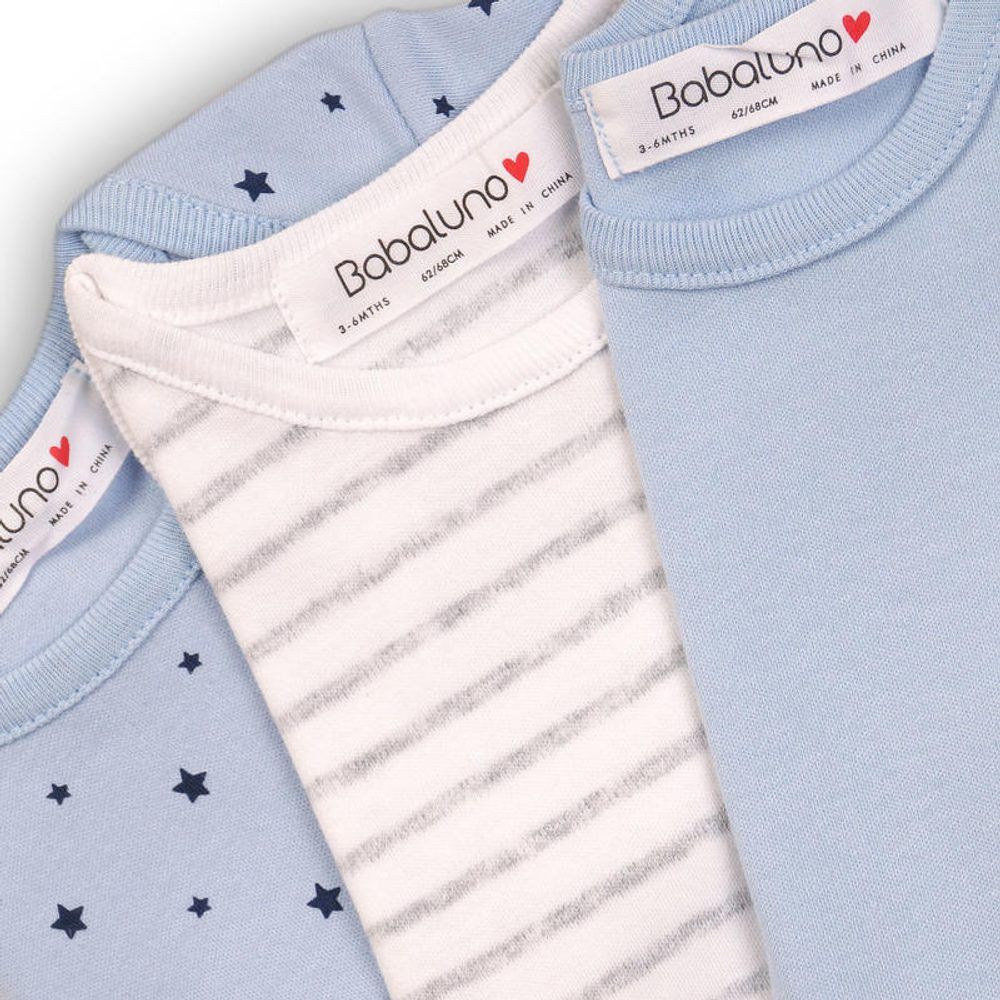 Minoti Body kojenecké s krátkým rukávem 3pack, Minoti, B BASIC 2, kluk - obrázek 2