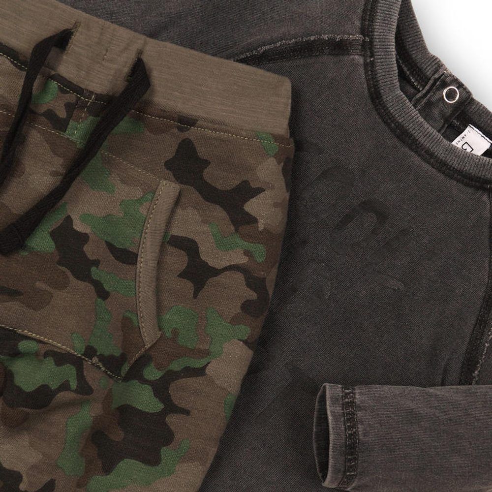 Minoti Chlapecký set , tričko a tepláky, Minoti, CAMO 1, kluk - obrázek 2