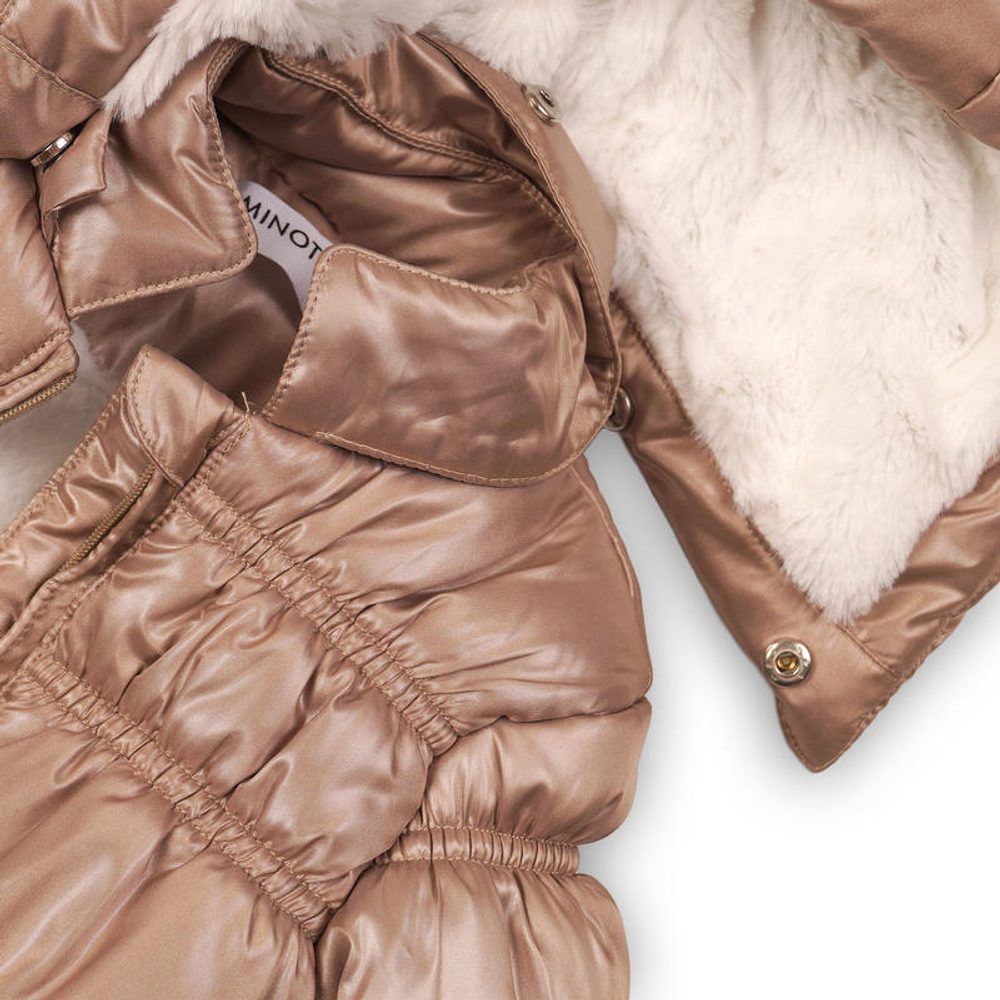 Minoti Bunda dívčí zimní Puffa, Minoti, ENCHANTED 13, hnědá - obrázek 4