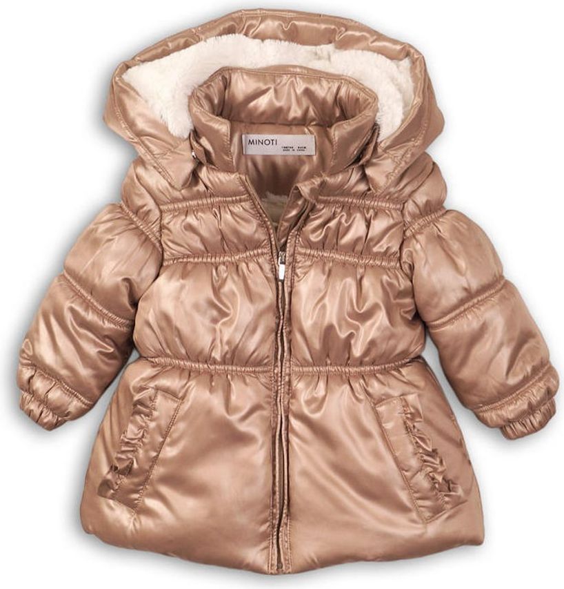 Minoti Bunda dívčí zimní Puffa, Minoti, ENCHANTED 13, hnědá - 92/98 - obrázek 1