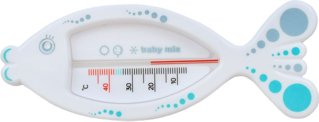 BABY MIX Dětský teploměr do vaničky Baby Mix Rybička white Bílá - obrázek 1