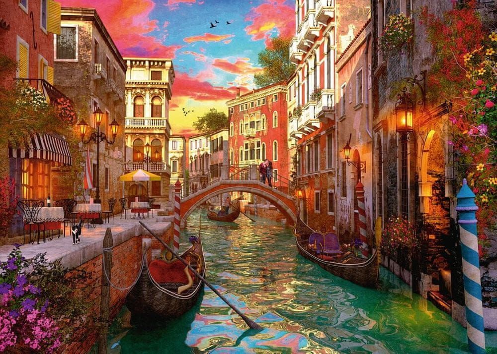 Ravensburger Puzzle 1000 dílků Romance in Venice - obrázek 1