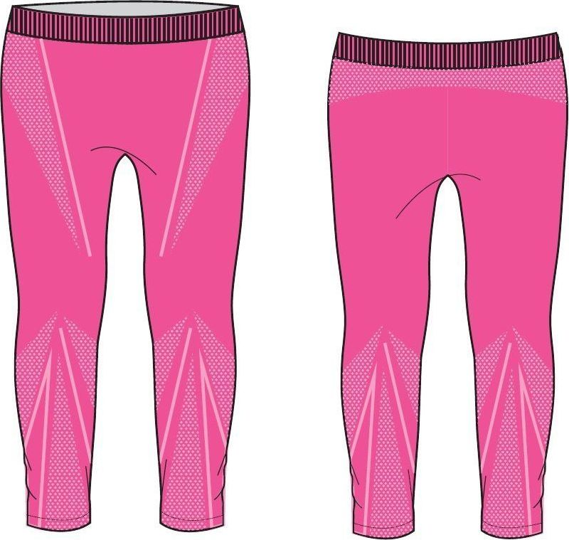 R2 dívčí dlouhé funkční kalhoty růžové 10-12Y - obrázek 1