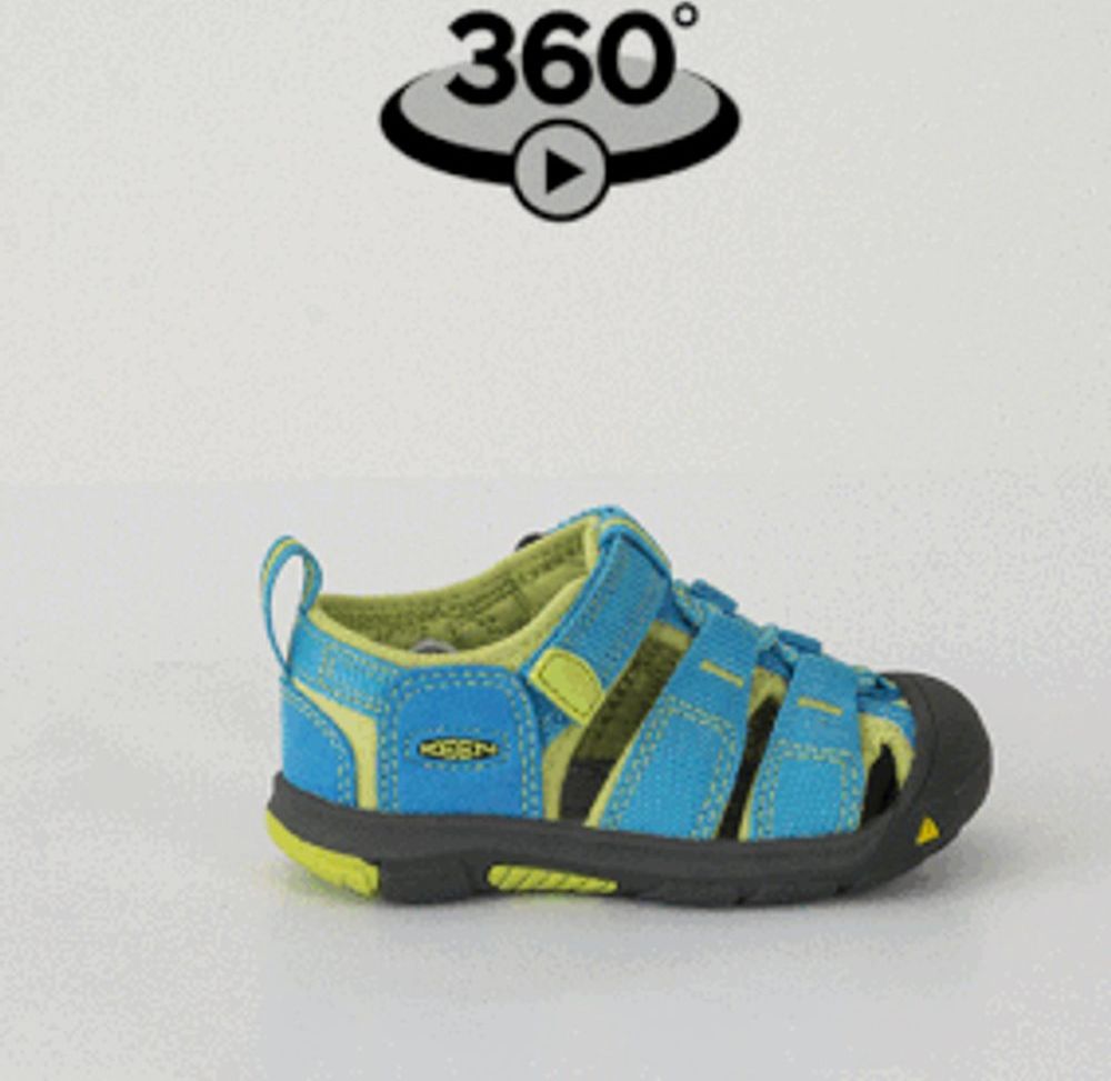 Keen Dětské sandály NEWPORT H2 INF, hawaiian blue/green glow, Keen, 1021509, modrá - 22 - obrázek 4
