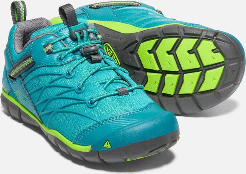 Keen Outdoorové boty CHANDLER CNX JR, tahitian tide/bright green, Keen, 1020654, modrá - 38 - obrázek 3