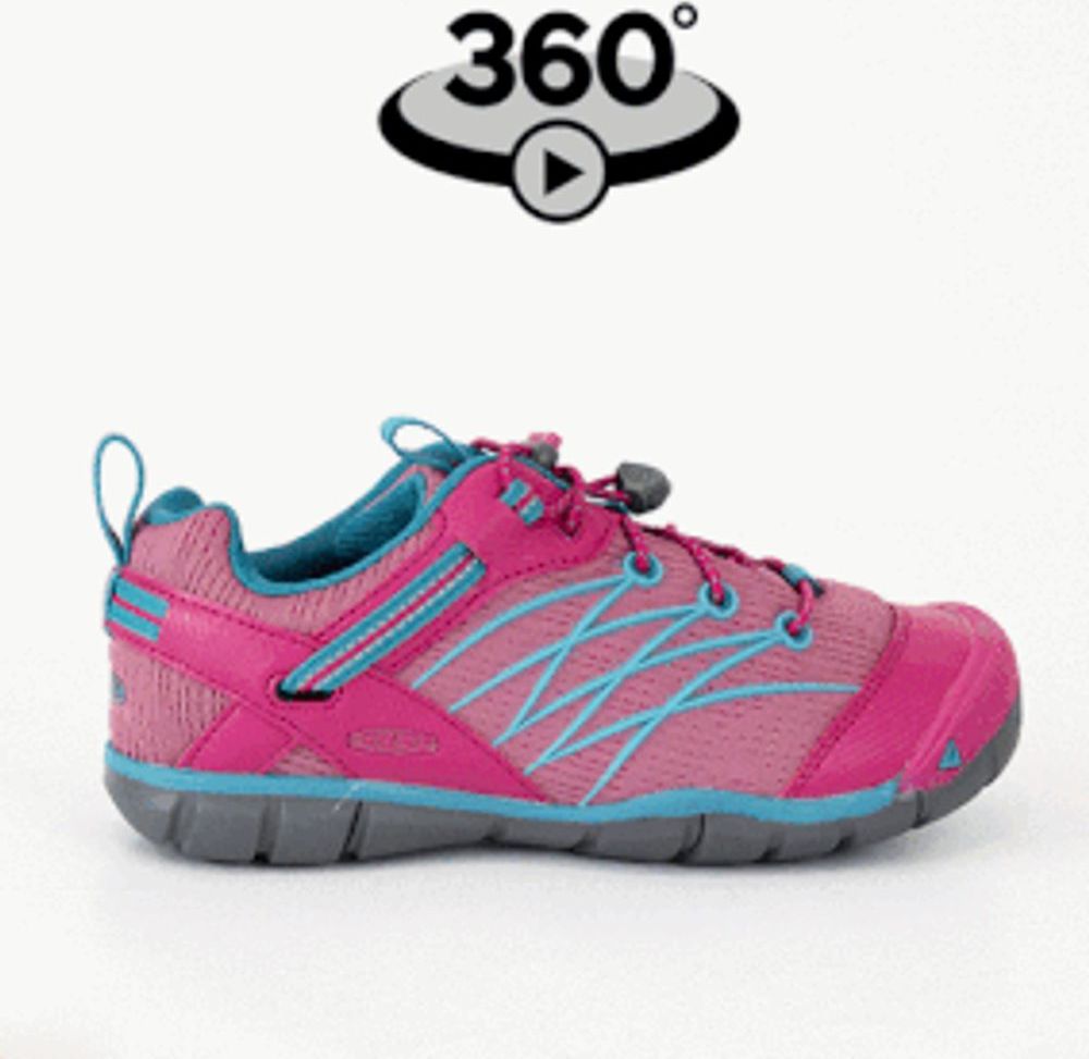 Keen Outdoorové boty CHANDLER CNX JR, bright pink/lake green, Keen, 1020653, růžová - 38 - obrázek 4