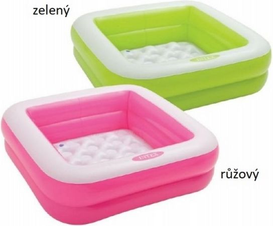 Intex 57100 Bazén nafukovací čtvercový, 2 komory 85x85x23cm - obrázek 2