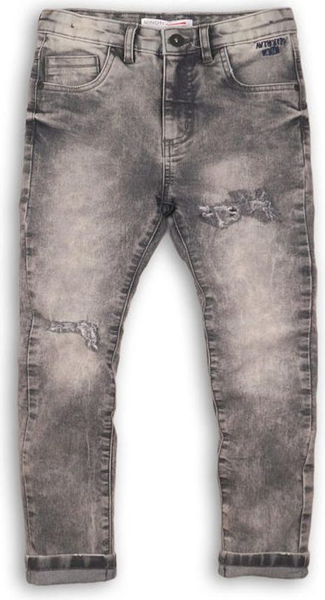 Minoti Kalhoty chlapecké džínové s elastenem, Minoti, LUXE 10, šedá - 98/104 - obrázek 1