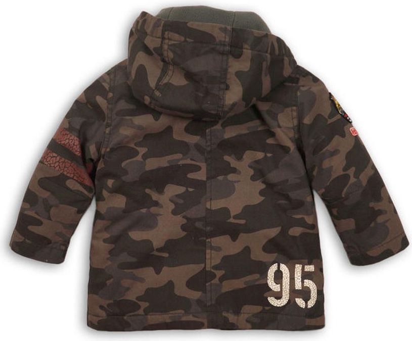 Minoti Kabát chlapecký Parka maskáč, Minoti, TIGER 11, khaki - 92/98 - obrázek 3