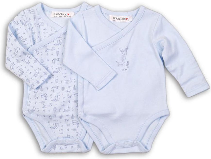 Minoti Body kojenecké bavlněné , 2pack, Minoti, FISHING 3, světle modrá - 74/80 - obrázek 1
