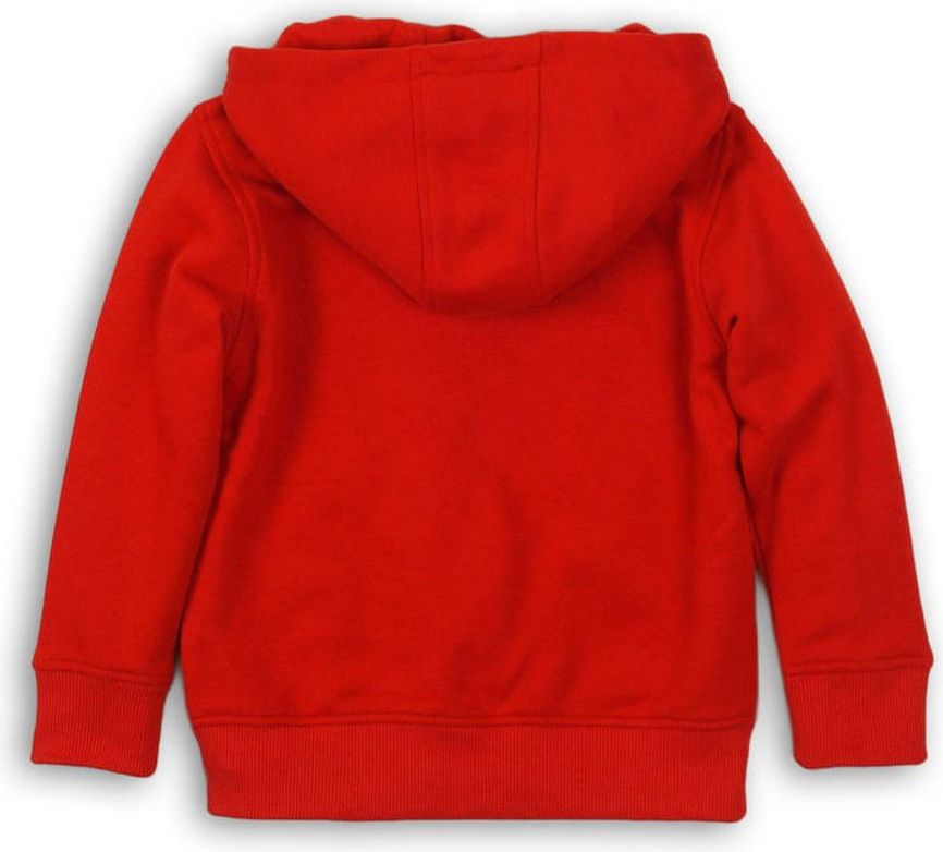 Minoti Mikina chlapecká s kapucí celopropínací, Minoti, KB FLEECE ZIP 11, červená - 98/104 - obrázek 3