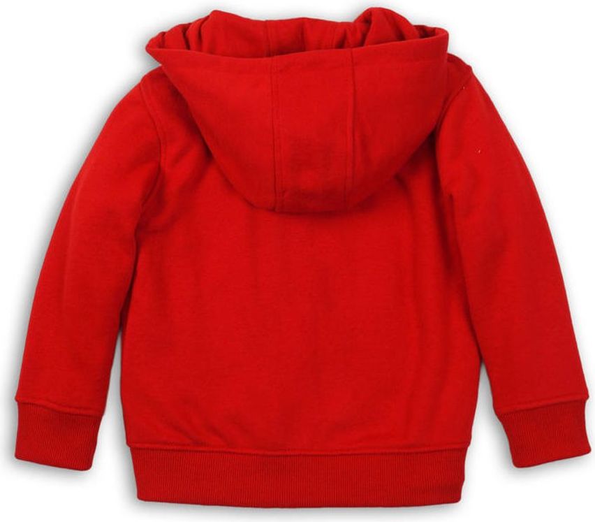 Minoti Mikina chlapecká s kapucí celopropínací, Minoti, TB FLEECE ZIP 4, červená - 92/98 - obrázek 3