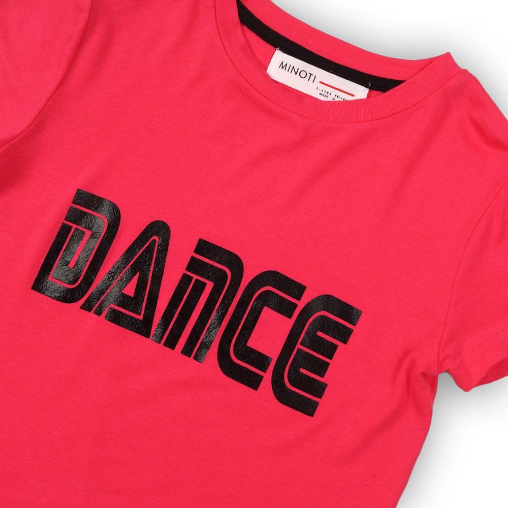 Minoti Tričko dívčí s krátkým rukávem, Minoti, DANCE 6, růžová - 98/104 - obrázek 2