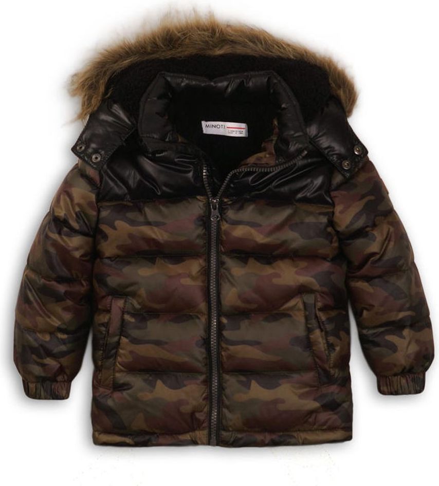 Minoti Bunda chlapecká Puffa, Minoti, BROOK 8, khaki - 92/98 - obrázek 1
