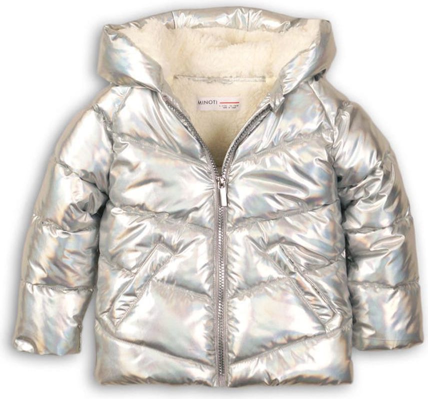 Minoti Bunda dívčí Puffa metalická podšitá chlupem, Minoti, LODGE 1 - 116/122 - obrázek 1