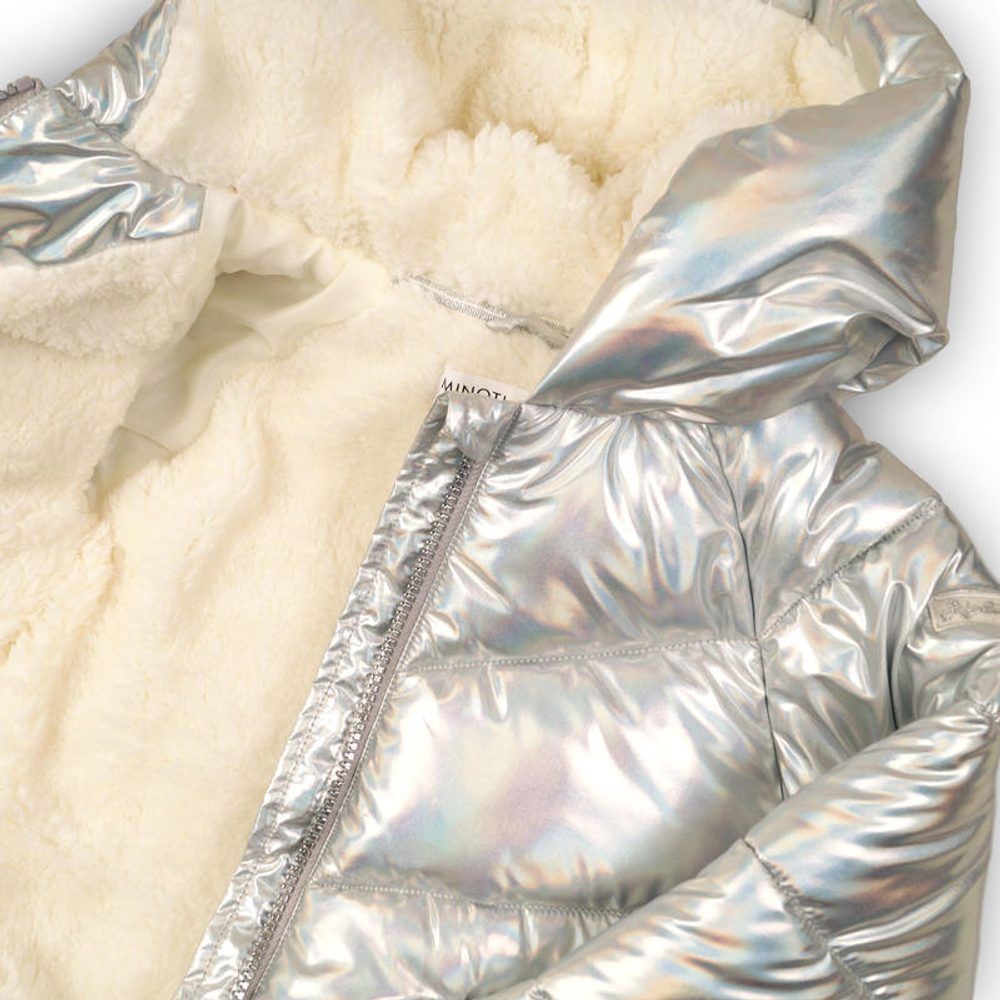 Minoti Bunda dívčí Puffa metalická podšitá chlupem, Minoti, LODGE 1 - 116/122 - obrázek 2
