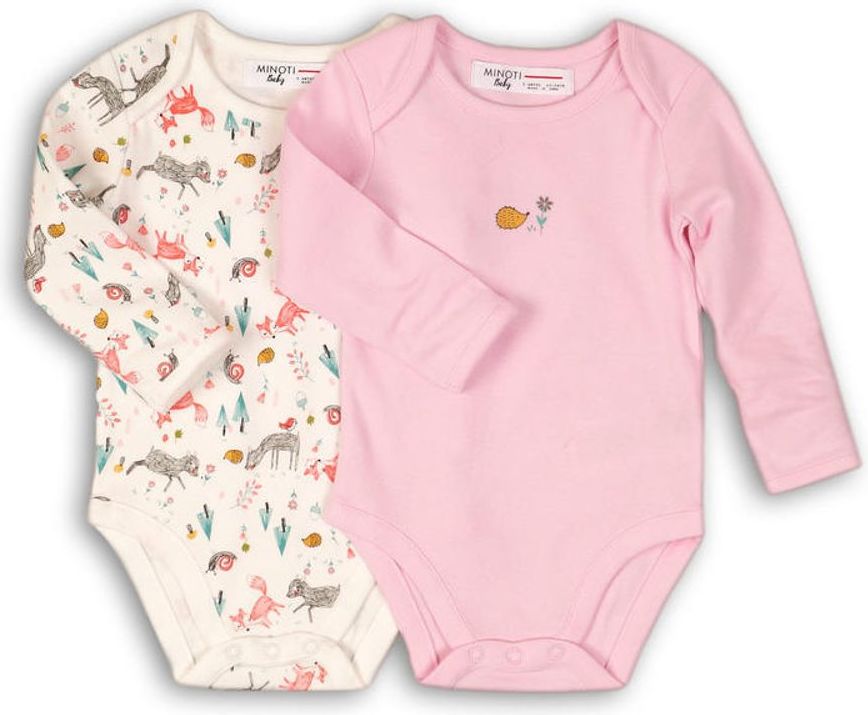 Minoti Body kojenecké 2pack, Minoti, SPARKLE 9, holka - 74/80 - obrázek 1