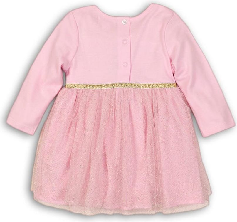 Minoti Šaty kojenecké s TUTU sukní, Minoti, SPARKLE 2, růžová - 74/80 - obrázek 3